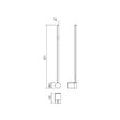 Aplica LED moderna neagra 9W/658lm/3000K, Taboo 01-3122 Smarter
