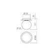 Plafoniera moderna negru mat abajur sticla opal E14/28W, Haiku 01-3129 Smarter