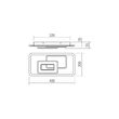 Aplica/Plafoniera moderna LED alb mat 47W/4253lm 3000K/4000K/6000K, Stratos 01-3017 Smarter