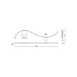 Aplica LED moderna aurie 11W/857lm/3000K, Wave 01-3112 Smarter