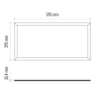 Panou LED incastrat, lumina neutra 4000K, 19W, Emos ZR2212