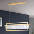 Lustra Prism cristal moderna aurie LED 80W/6400lm/3000K, HL 6-1701/90x17 GOLD Orion