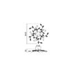 Plafoniera moderna bronz antichizat, Tiara 02-980 Smarter