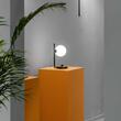Veioza cu look industrial abajur sticla, 1xG9/15W, BIRDS TL1 273679 Ideal Lux
