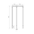 Lustra moderna neagra, minimalista, 3xG9/3W, H110, Alha N 9004, Dohar