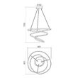 Lustra moderna aluminiu alb mat, LED Sintra 01-2191 Smarter