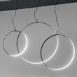 Lustra circulara neagra LED 36W/4250lm/3000K, Circus SP D74 291406 Ideal Lux