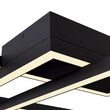 Plafoniera LED moderna Line neagra abajur alb L68cm 80W, Maytoni