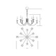 Candelabru Elisir alama, modern, decorat cu cristale, 12xE14/28W, IES C12 23 50, Incanti