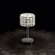 Veioza moderna cromata abajur cristale 1xG9/40W, Roma TL1 114620 Ideal Lux