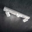 Spot modern alb dispersor rotativ 3xGU10/35W, Rudy PL3 229065 Ideal Lux