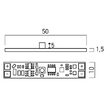 Intrerupator proximitate infrarosu montaj in profile benzi LED 10x55mm Arelux PRFIRSW01