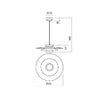 Lustra moderna Fargo bej exterior alba interior LED 16.5W/1850lm/4000K, 01-3003 Redo