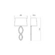 Aplica moderna auriu mat abajur textil bej E27/42W, Sidra 02-985 Smarter
