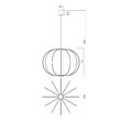 Lustră LED modernă aurie 72W/3000K Moss 01-4432 Redo