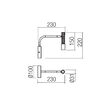 Aplică LED modernă neagra 8W/3000K Drill 01-4440 Redo