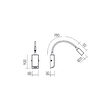 Aplică LED modernă neagră 3W Hello 01-4802 Redo
