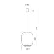 Lustră LED modernă maro 21W Dubbo 01-4800 Redo
