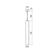 Lustra moderna Corinth neagra structura metalica GU10/7W, 01-3457 Redo