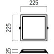 Spot LED incastrat XFACE 24W 4000K IP40 120° MWH Arelux FCQ04NW MWH