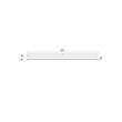 Aplica metalica cromata baie IP44 LED 24W/2688lm/3000K L120, Ermes 01-2293 Redo