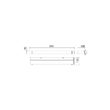 Aplica metalica alba LED 18W/1980lm/3000K, Flipper 01-2294 Redo