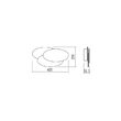 Aplica moderna alba il. indirect LED 36W/1620lm/3000K, Gamer 01-2297 Redo