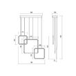 Lustra moderna alba dispersor silicon LED 66W/6072lm/3000K, Thai 01-2097 Redo