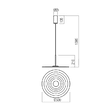 Lustra moderna Lake alb opal LED 13W/1450lm/3000K, 01-3044 Redo
