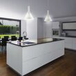 Lustra moderna alba abajur sticla 1xE27/60W, COCKTAIL SP1 Big 074313 Ideal Lux