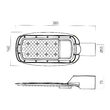 Corp de iluminat stradal ±15° zone pietonale/auto IP65 90W-100W/4000K/13750lm-15262 lm XStreet STR04NW S Arelux