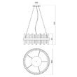 Lustra aurie baghete sticla 8xE14/42W Lido 02-984 Smarter