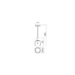 Lustra moderna aurie sticla transparenta LED 6.6W/470lm/3000K, Candela 01-1819 Redo