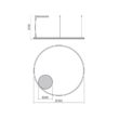 Lustra moderna alba  il. direct LED 66W/7128lm/3000K, Orbit 01-1714-TRIAC Redo