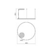 Lustra moderna bronz  il. direct LED 55W/6050lm/3000K, Orbit 01-1713-TRIAC Redo