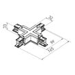 Element conexiune in cruce si alimentare 4 sine 3 circuite TRACK N 3c X BK Arelux TKN1011 BK