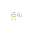 Aplica moderna LED exterior IP54 aluminiu, Asti LED 90186 Smarter