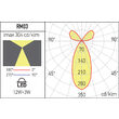 Spot LED il. direct/indirect 15W/4000K/1454 + 319 lm XRim RM03NW SWH Arelux