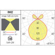 Spot LED il. direct/indirect 18W/4000K/1998 + 438 lm XRim RM02NW SWH Arelux