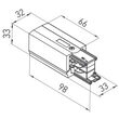 Element alimentare stanga sina 3 circuite TRACK N 3c MBK Arelux TKN1006 BK