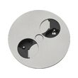 Priza dubla Schuko, incastrabila, crom mat, Twist 931.021, Bachmann