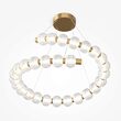 Lustra LED moderna Amulet aurie abajur transparent Ø80cm 40W, Maytoni