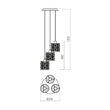 Lustra moderna neagra, Vanilla 01-1172 Smarter