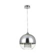 Lustra moderna Fermi nichel abajur transparent Ø30cm, Maytoni