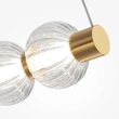 Lustra LED moderna Amulet aurie abajur transparent Ø80cm 40W, Maytoni