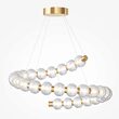 Lustra LED moderna Amulet aurie abajur transparent Ø80cm 40W, Maytoni