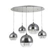Lustra moderna Fermi nichel abajur transparent L91cm, Maytoni