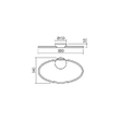 Plafoniera moderna Leo bronz il. indirect LED 29W/3792lm 3000K/4000K, 01-3297 Redo
