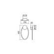 Aplica moderna Leo alb il. indirect LED 22W/2874lm 3000K/4000K, 01-3291 Redo