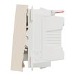 Intrerupator revenire 10A 2m simbol sonerie indicator luminos bej NOUA UNICA Schneider Electric, NU320644CN